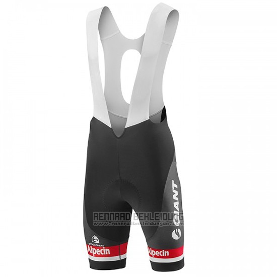 2016 Fahrradbekleidung Giant Alpecin Wei und Rot Trikot Kurzarm und Tragerhose